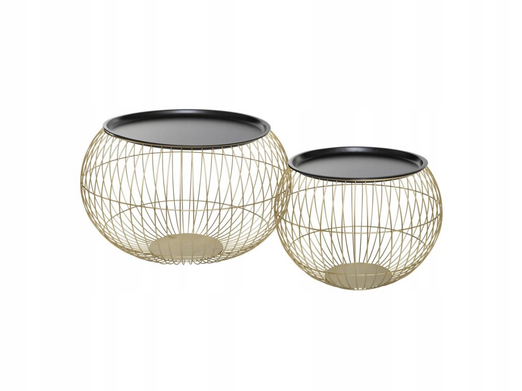 Odkladacie stolíky Alya, kovové, 2 kusy