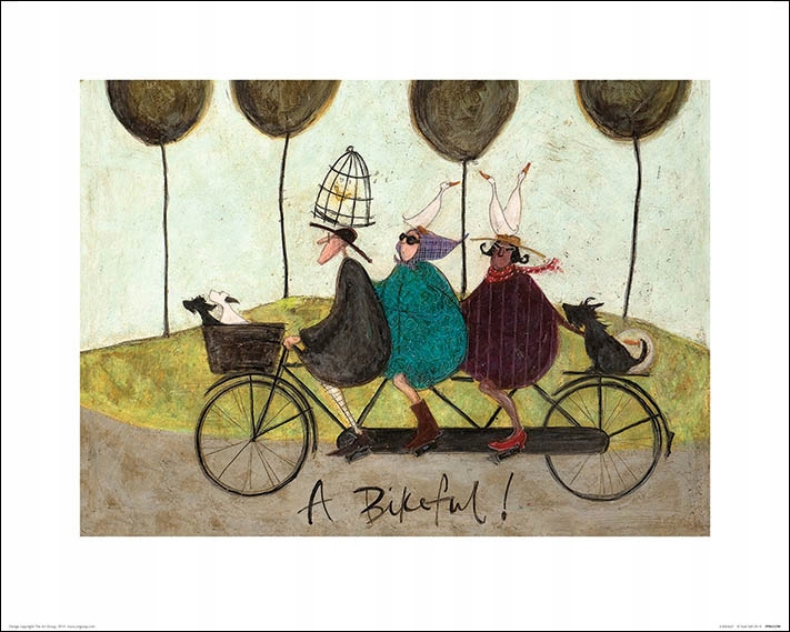 

Sam Toft A Bikeful! plakat premium