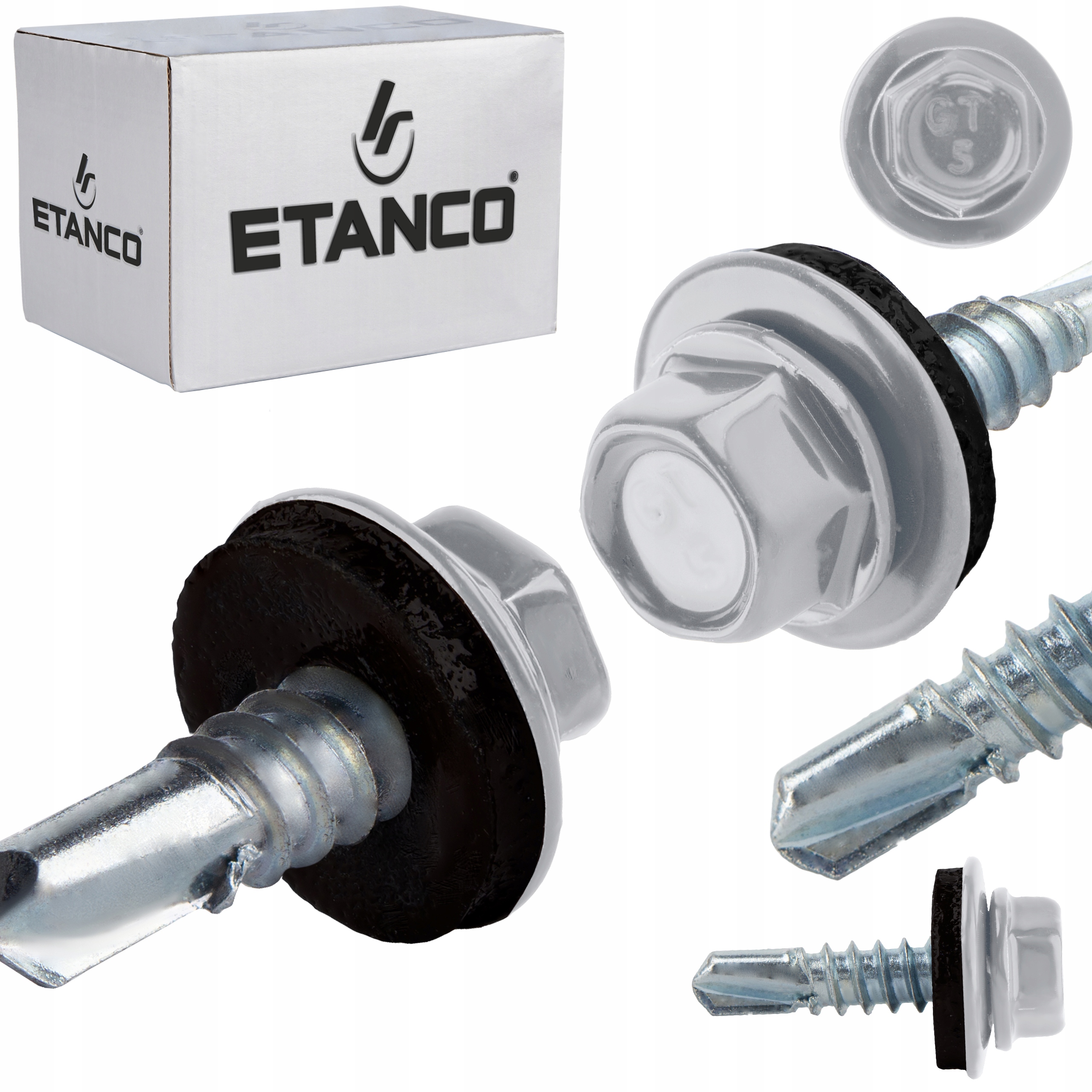 Samovrtné šrouby do oceli a kovu Etanco GT5 5,5x32mm Ral 9006 250 ks