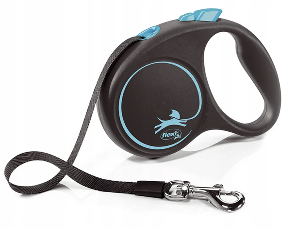 Levně Vodítko Black Design Flexi Páska 5 m modrá L