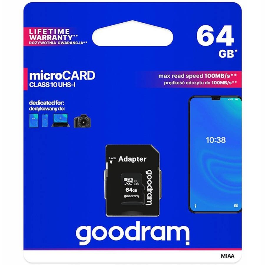 

Karta Pamięci Micro Sd 64 Gb Goodram Class 10