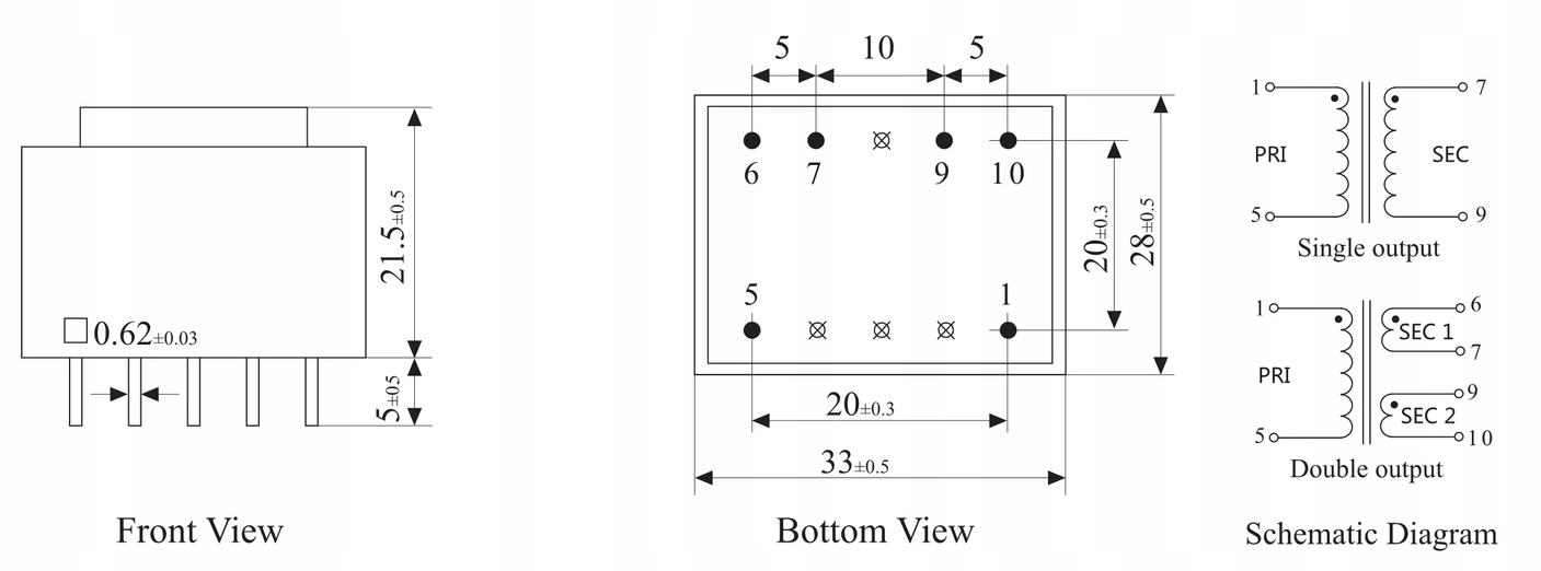 PE3010-M-1VA-230V/15V Transformator EAN (GTIN) 7730356045549