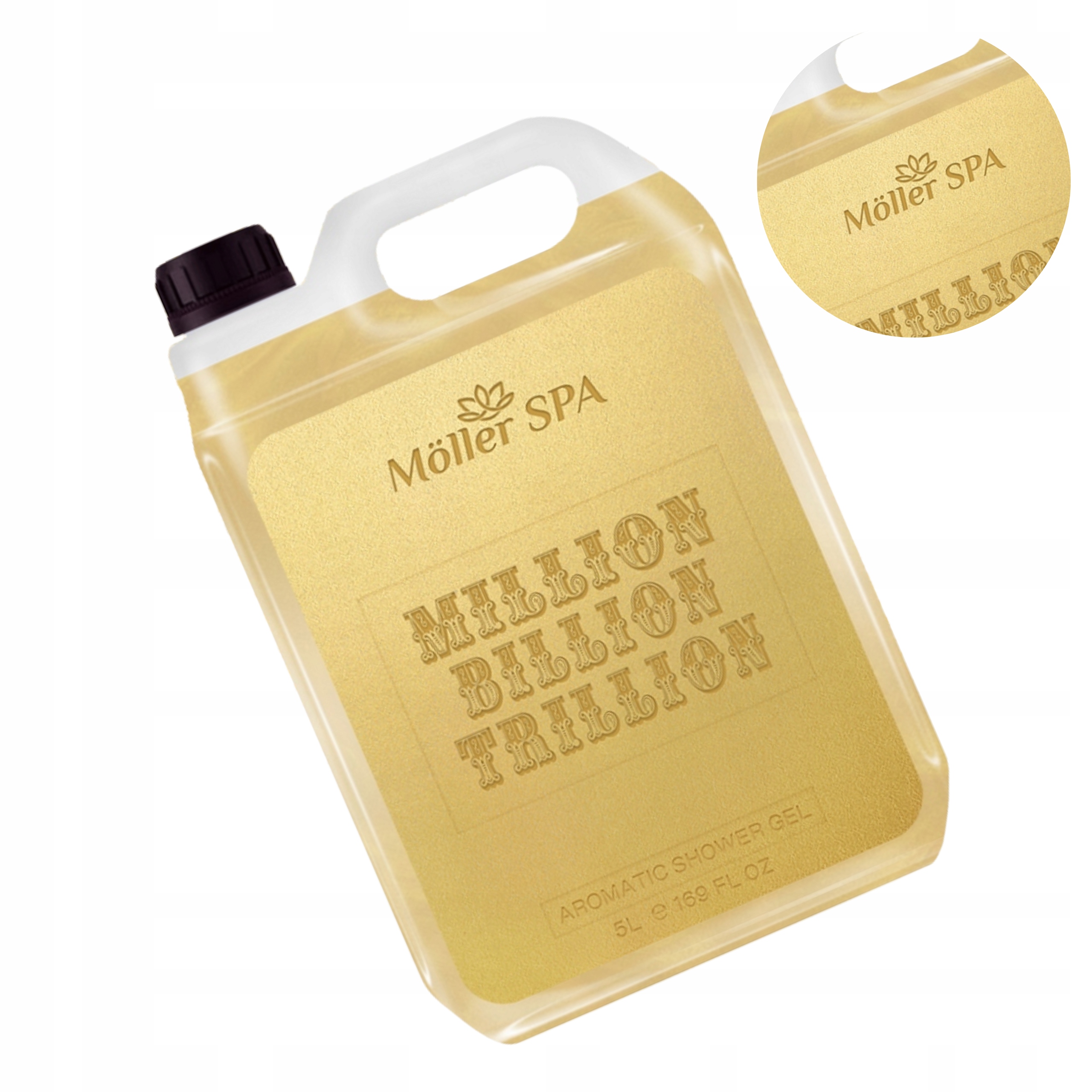Sprchový gel Möller One Million Billion Trillion pro muže, vůně parfému 5 l