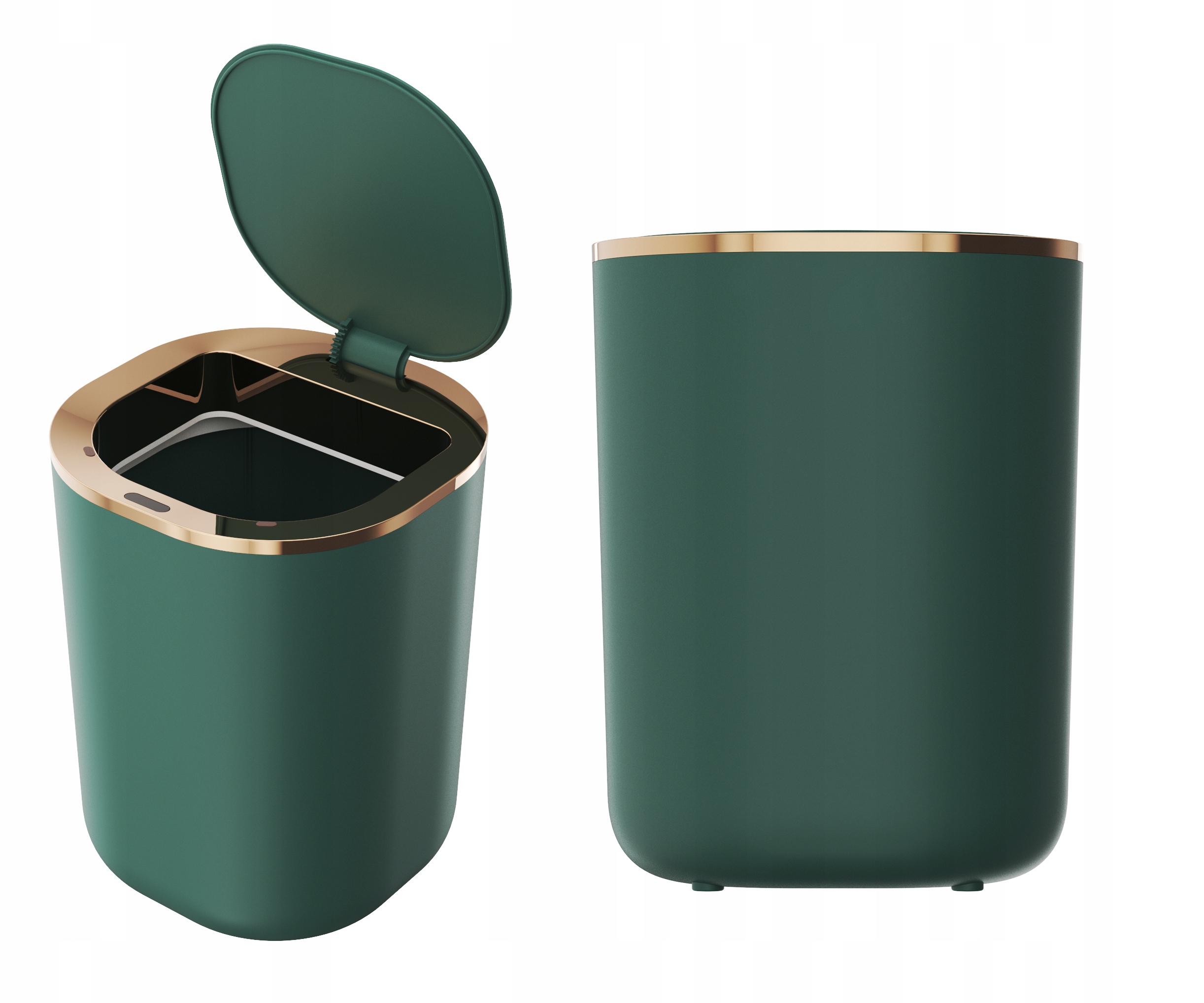 Odpadkový Koš Zelený Koupelnový Do Toalety Bezdotykový 12L Odpadkový Koš