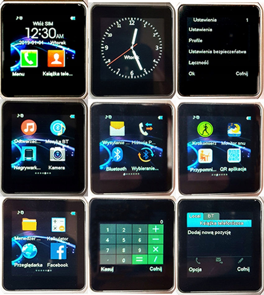 SMARTWATCH DZ09 ZEGAREK 34FUNKCJE KAM SIM PL FOLIA Rodzaj smartwatch