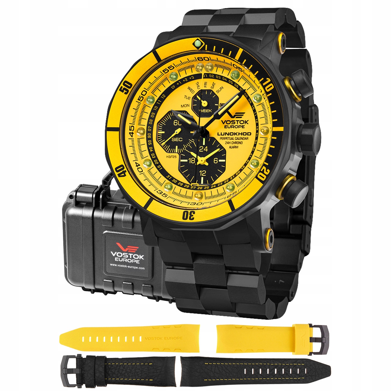 Pánské Hodinky Vostok Europe YM86-620C504B, černý náramek