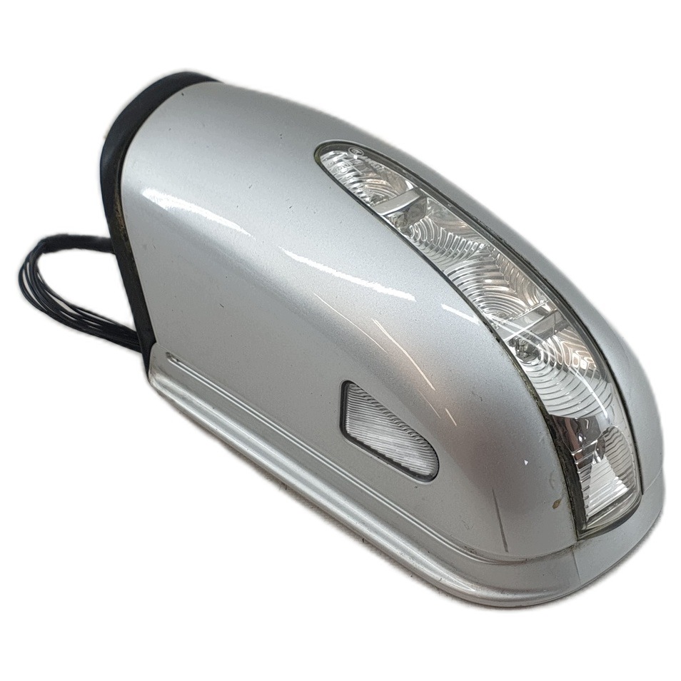 right mirror exterior MERCEDES W211 silver KOD C744 11-vertical 2002