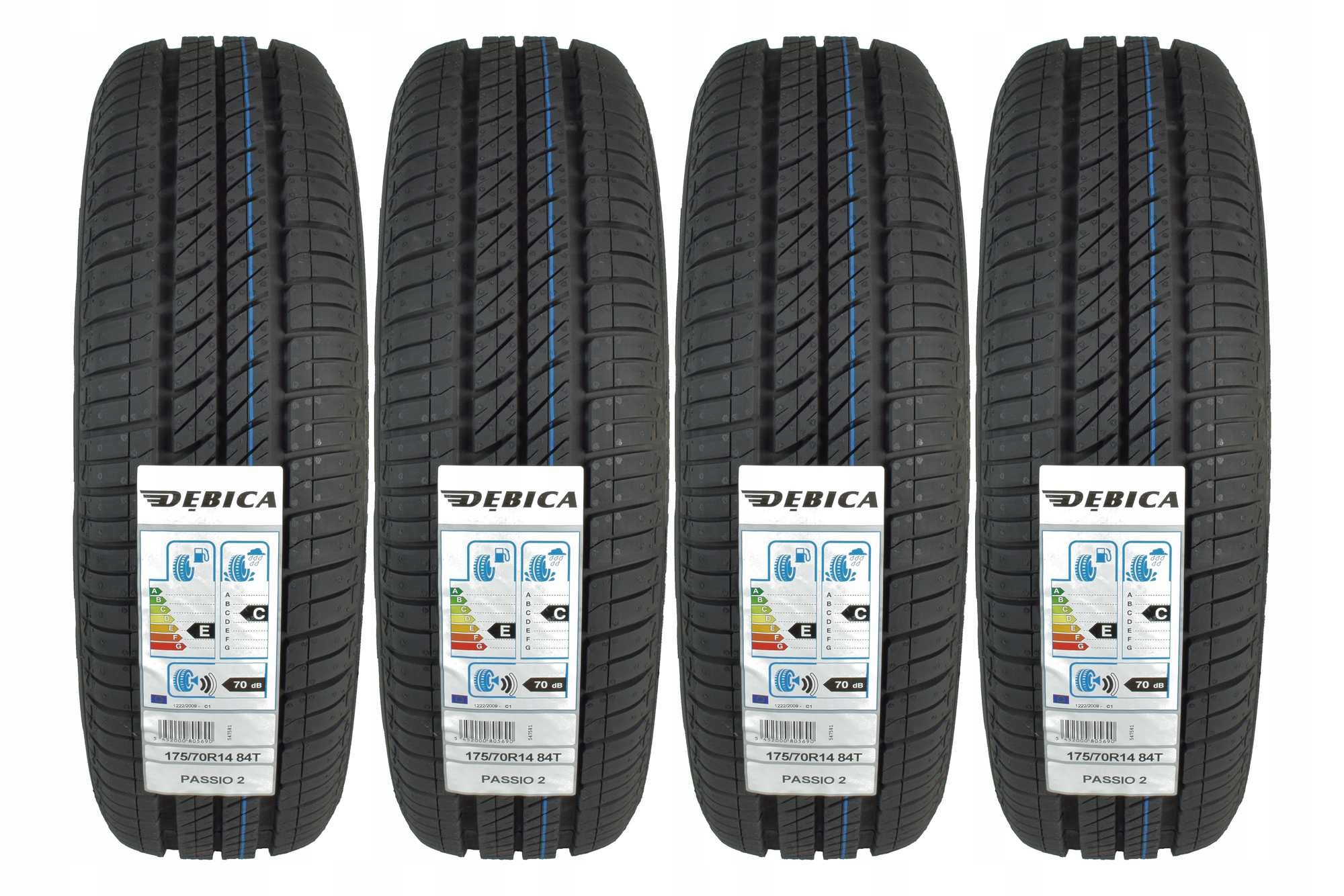 

4 Opony letnie 175/70R14 Dębica Passio 2