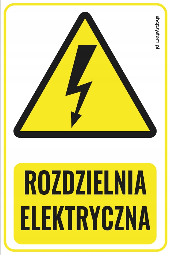 

Naklejka Informacyjna Rozdzielnia Elektryczna