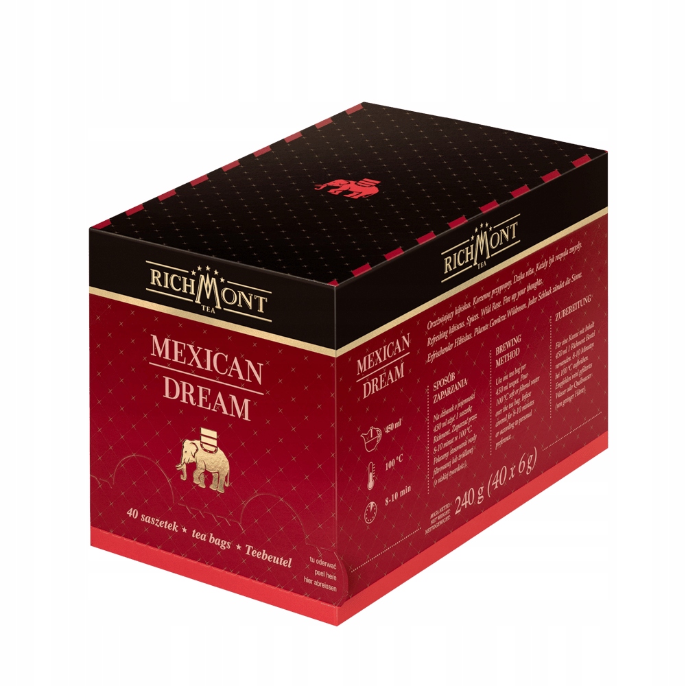 Herbata owocowa liściasta w saszetkach Richmont Mexican Dream 40 x 6g 240g