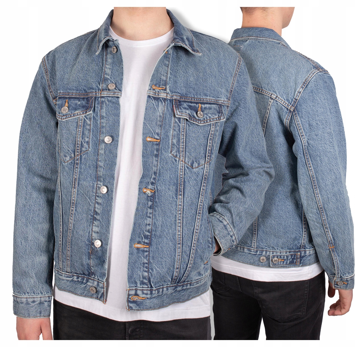 Pánská klasická bavlněná Džínová Bunda M