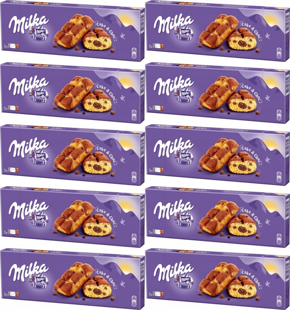 Biszkopty z Nadzieniem Czekoladowym Milka Cake Choc 175 g x10