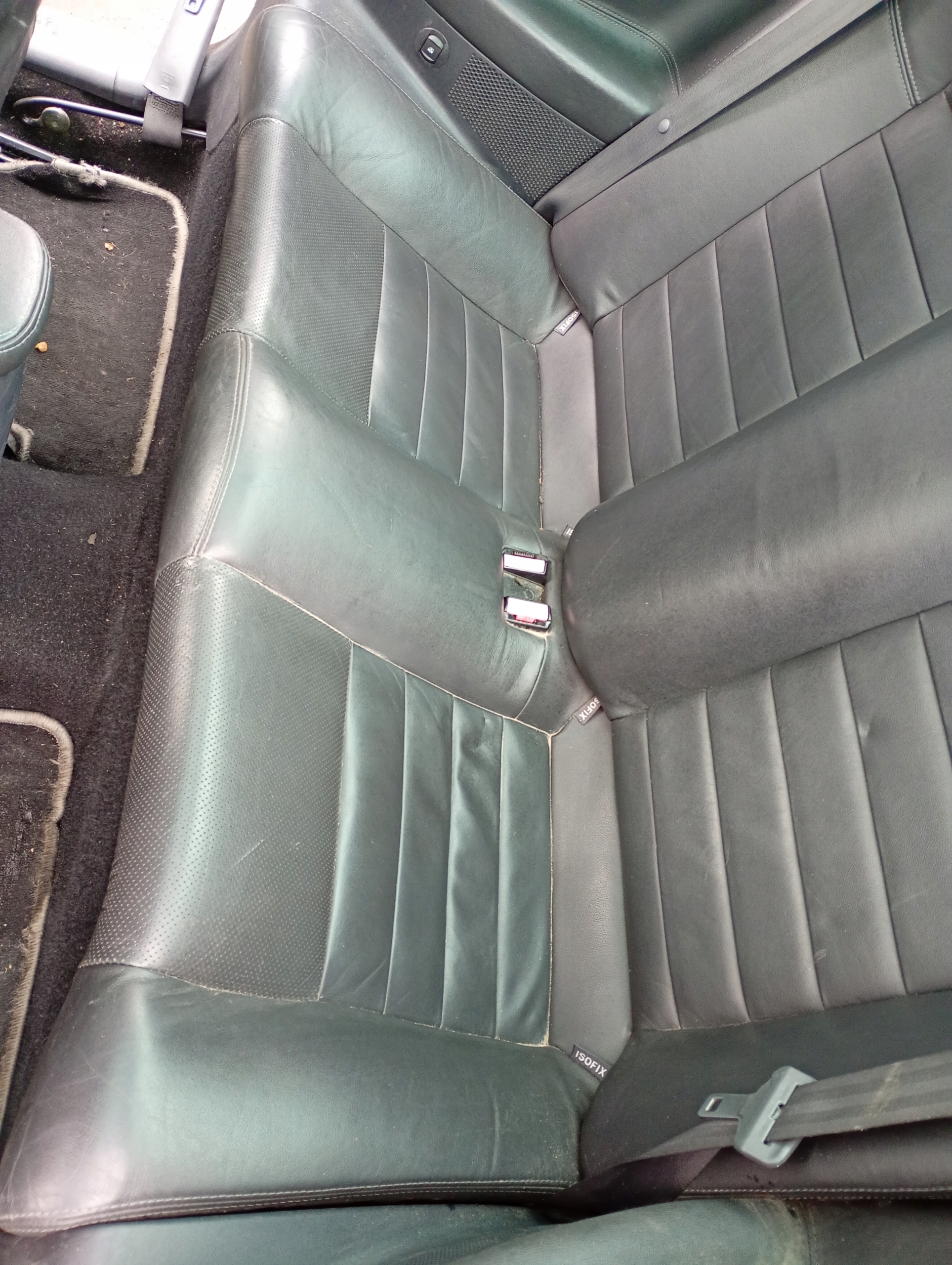 Renault Megane 2 II FL Cabrio 03-09 Sitz hinten heck Leder