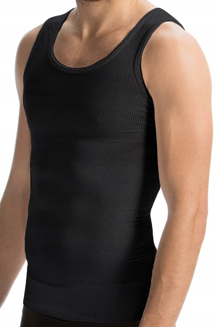 PODKOSZULKA MĘSKA PRĄŻEK podkoszulek na ramiączkach 100% BAWEŁNA - L Marka inna