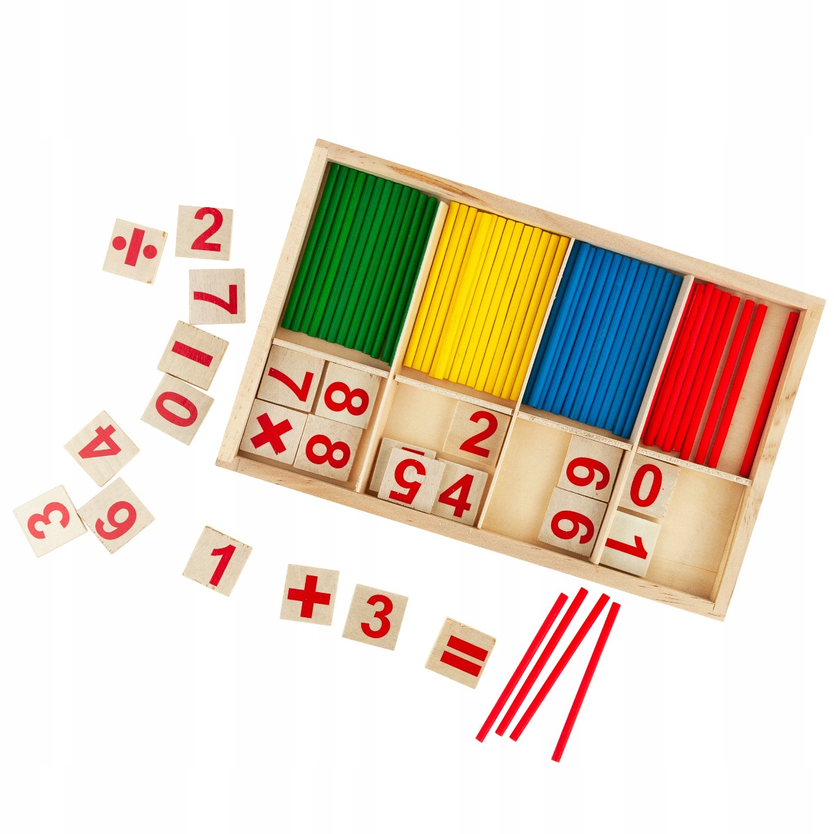 ZESTAW MATEMATYCZNY PATYCZKI DO NAUKI LICZENIA LICZYDŁO MATEMATYKA DREWNO Kod producenta MATHEMATICAL INTELLIGENCE STICK