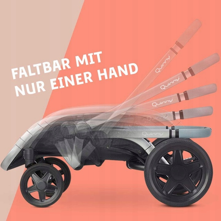 WÓZEK SPACEROWY QUINNY HUBB MONO XXL Kolor czarny