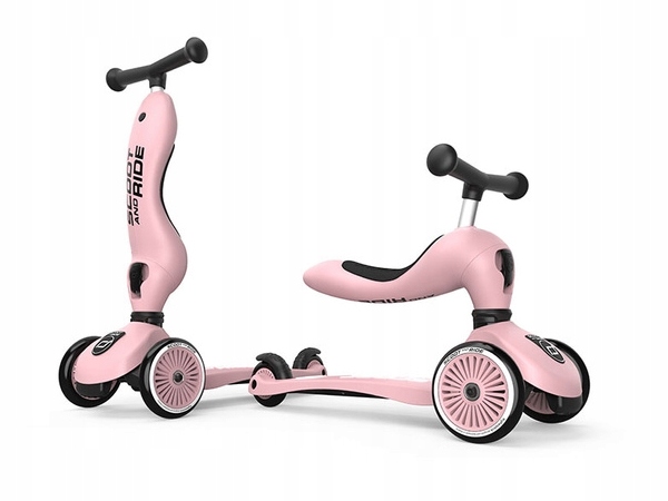 Scoot and Ride Highwaykick 1 jeździk hulajnoga 2w1 Rose