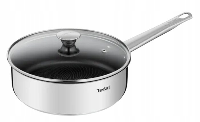 

Patelnia Głęboka Tefal 24 CM Pokrywa Tytanowy Inox