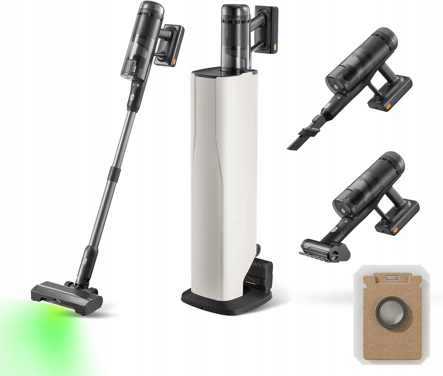 Tyčový vysavač Roborock H60 Hub Ultra bílý
