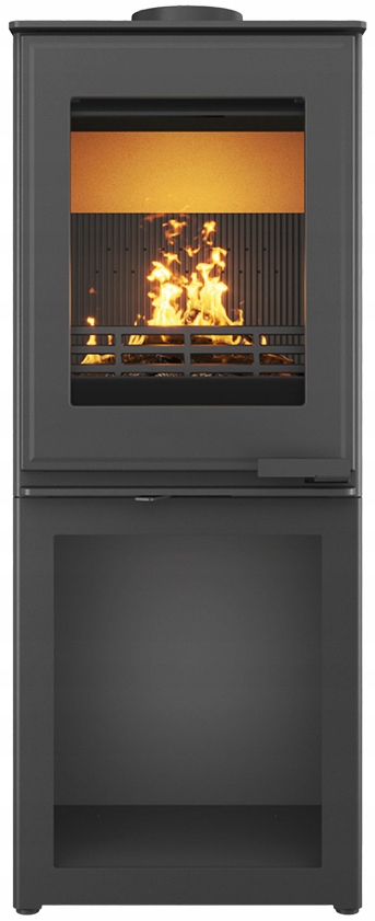 Kamna litinová koza ocelová volně stojící kamna 6,5 kW krb Harita sloupek