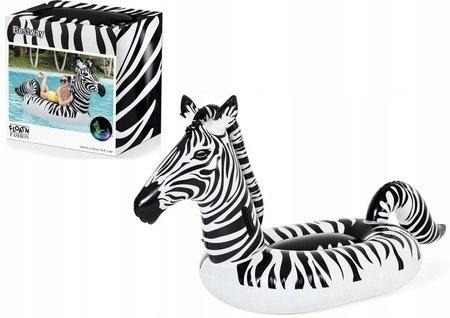Bestway Dmuchany Materac Zebra Led 254x142 cm Jednoosobowy Pvc