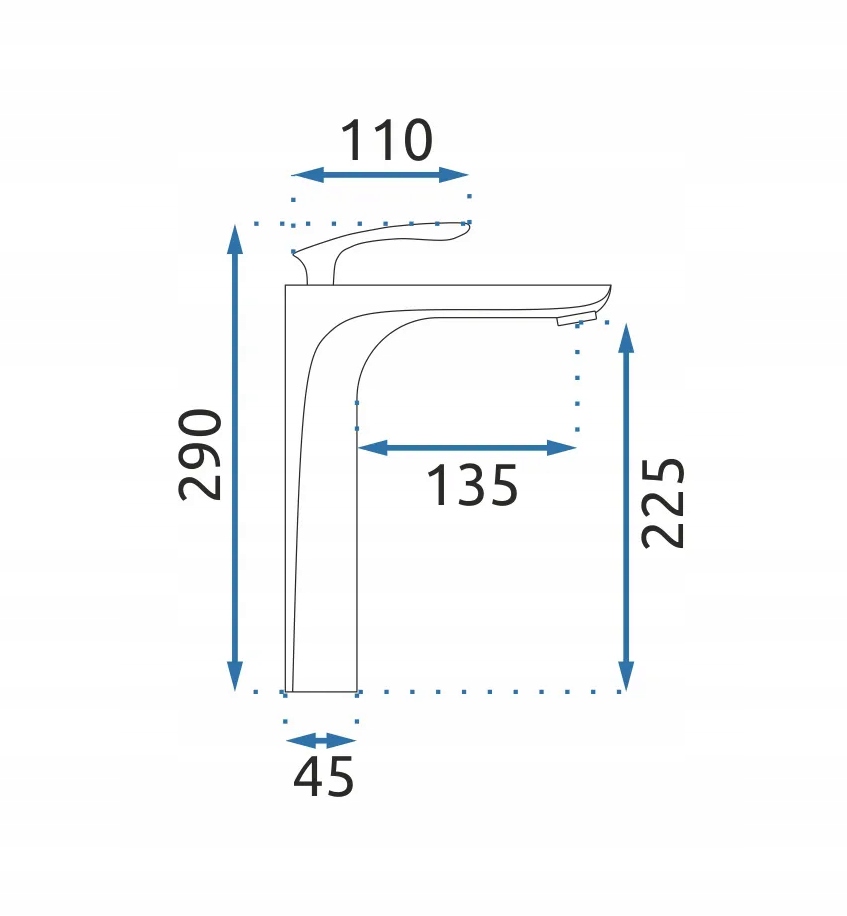 BATERIA UMYWALKOWA JS-B215-1 ORBIT CHROM WYSOKA Marka Rea
