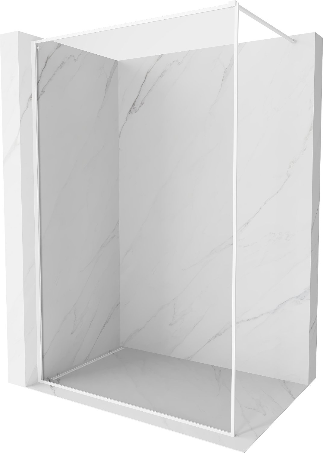 Mexen Kioto-xf Ścianka Prysznicowa Walk-in Ramka 150x202 Biała