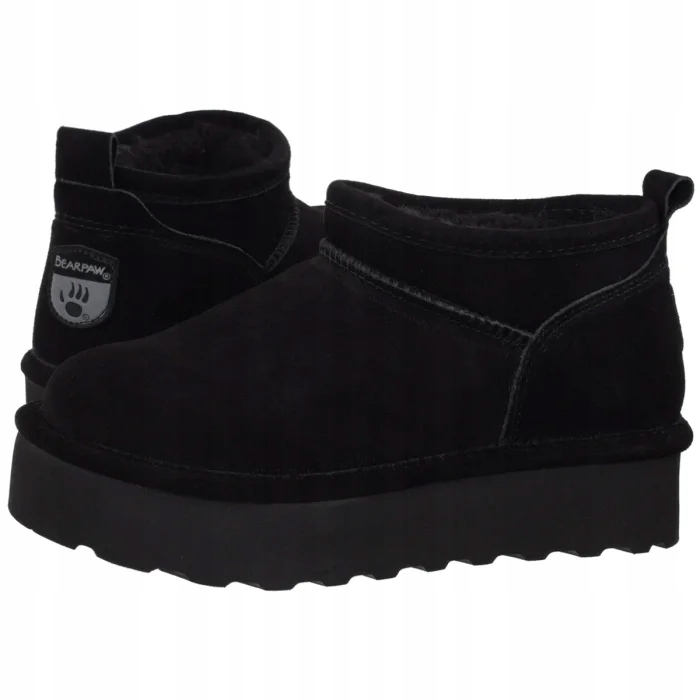 Dámské boty Kotníkové Boty Platformy Bearpaw Retro Shorty 3051W Černé