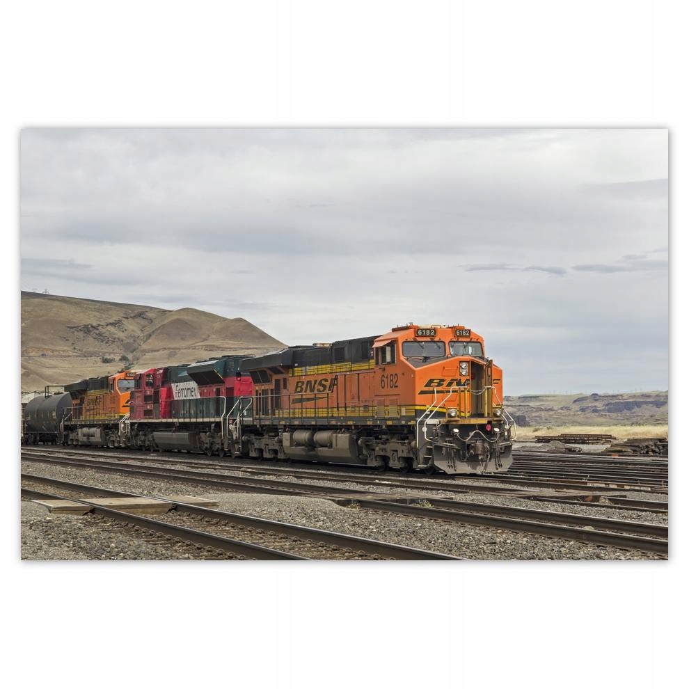 

Plakat 93x62 Pociąg Kolej Tory Widok