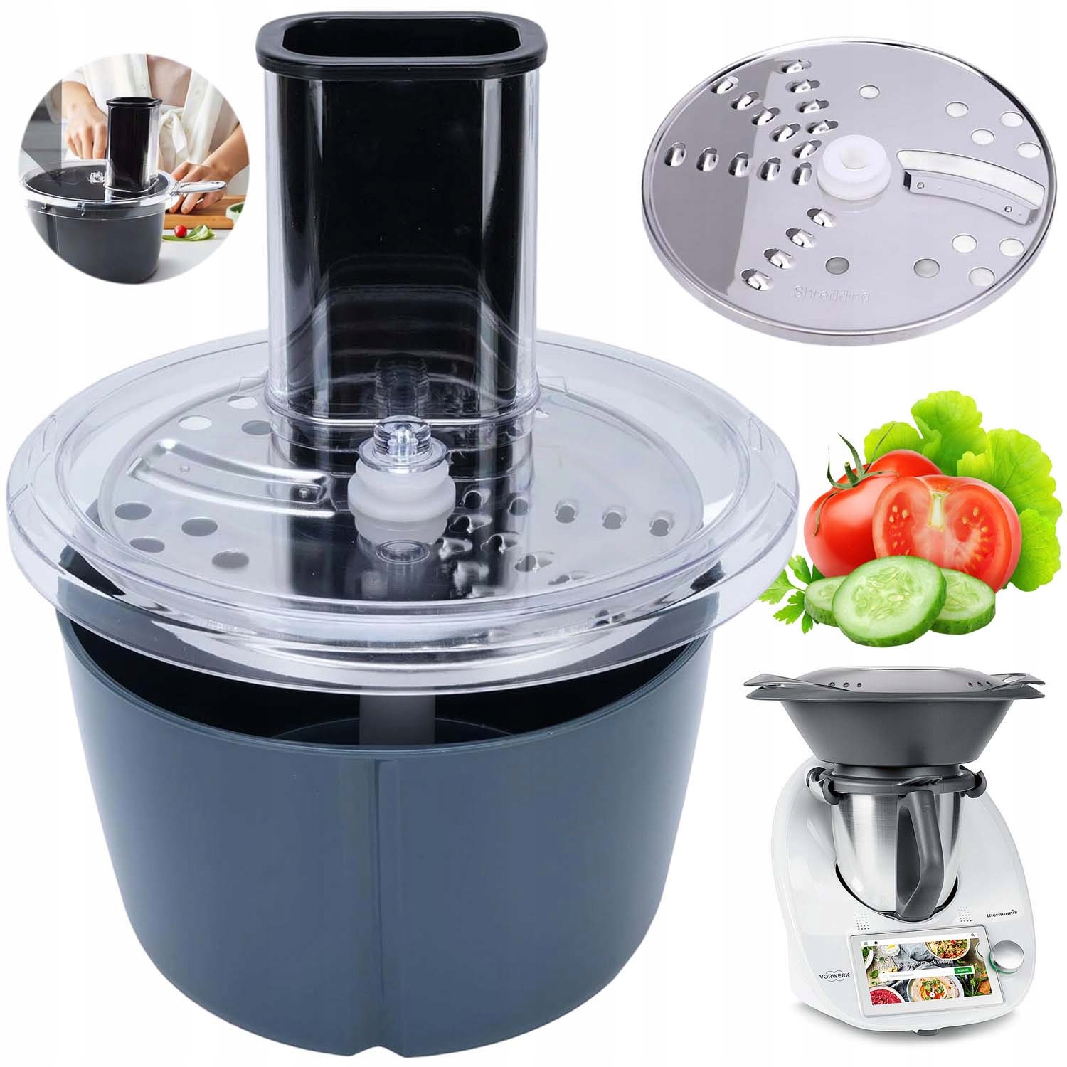 Krájecí Nástavec Pro Thermomix TM5 TM6 Kráječ, Odolný