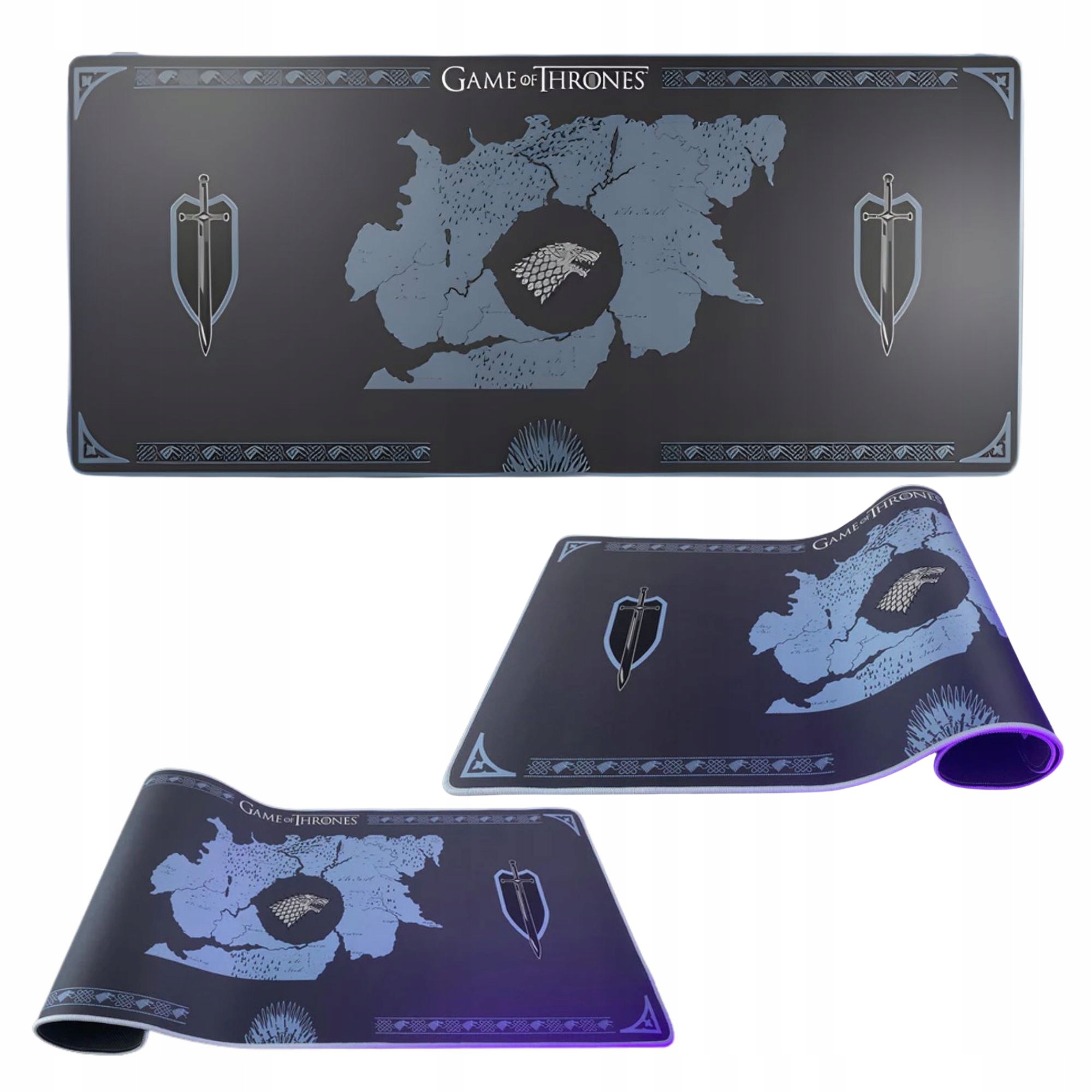 Podkładka na biurko pod mysz Gamingowa Game of Thrones Stark 90x40 cm XXL