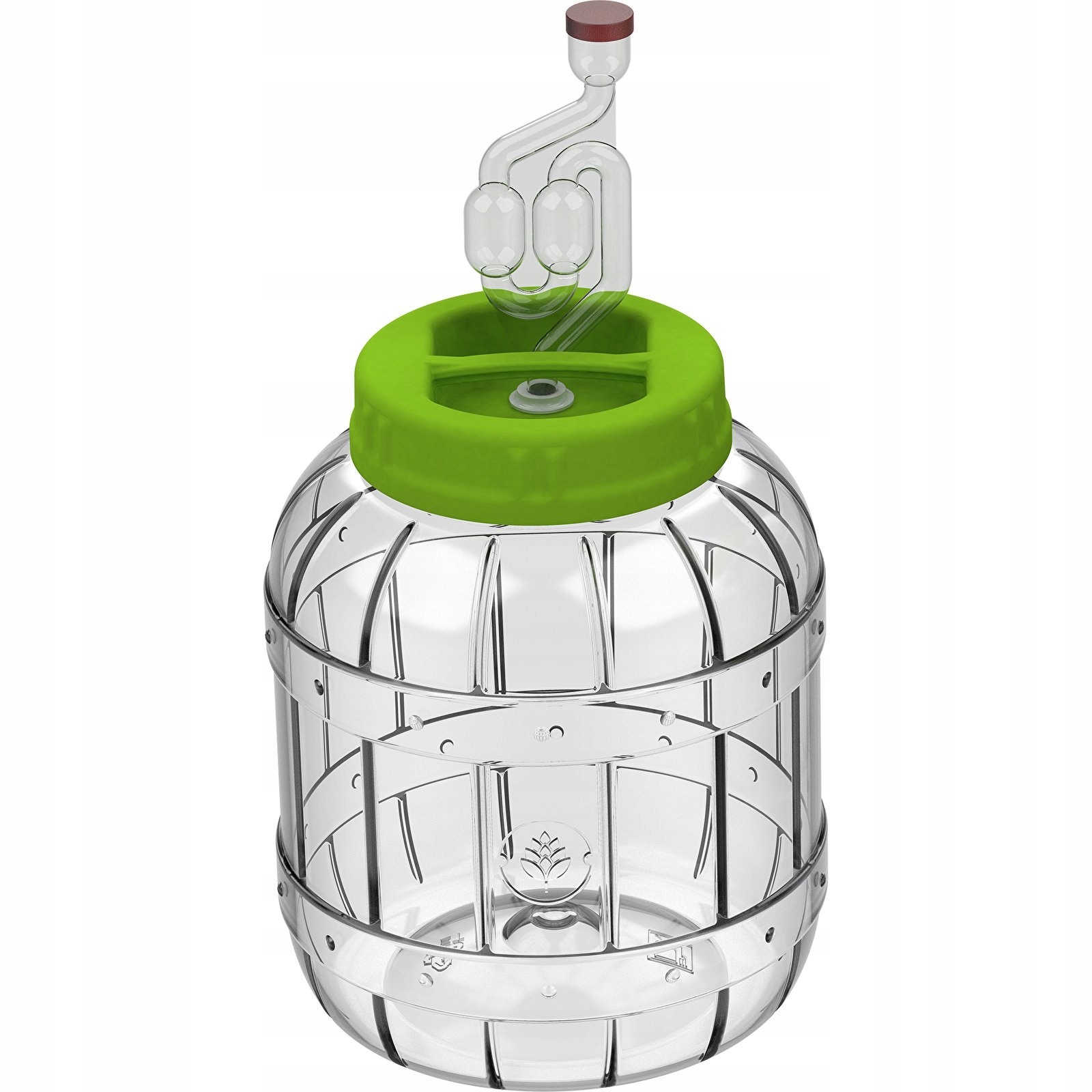 NIETŁUKĄCY SŁOIK DO KISZENIA RURKA UCHWYT ATEST 3L