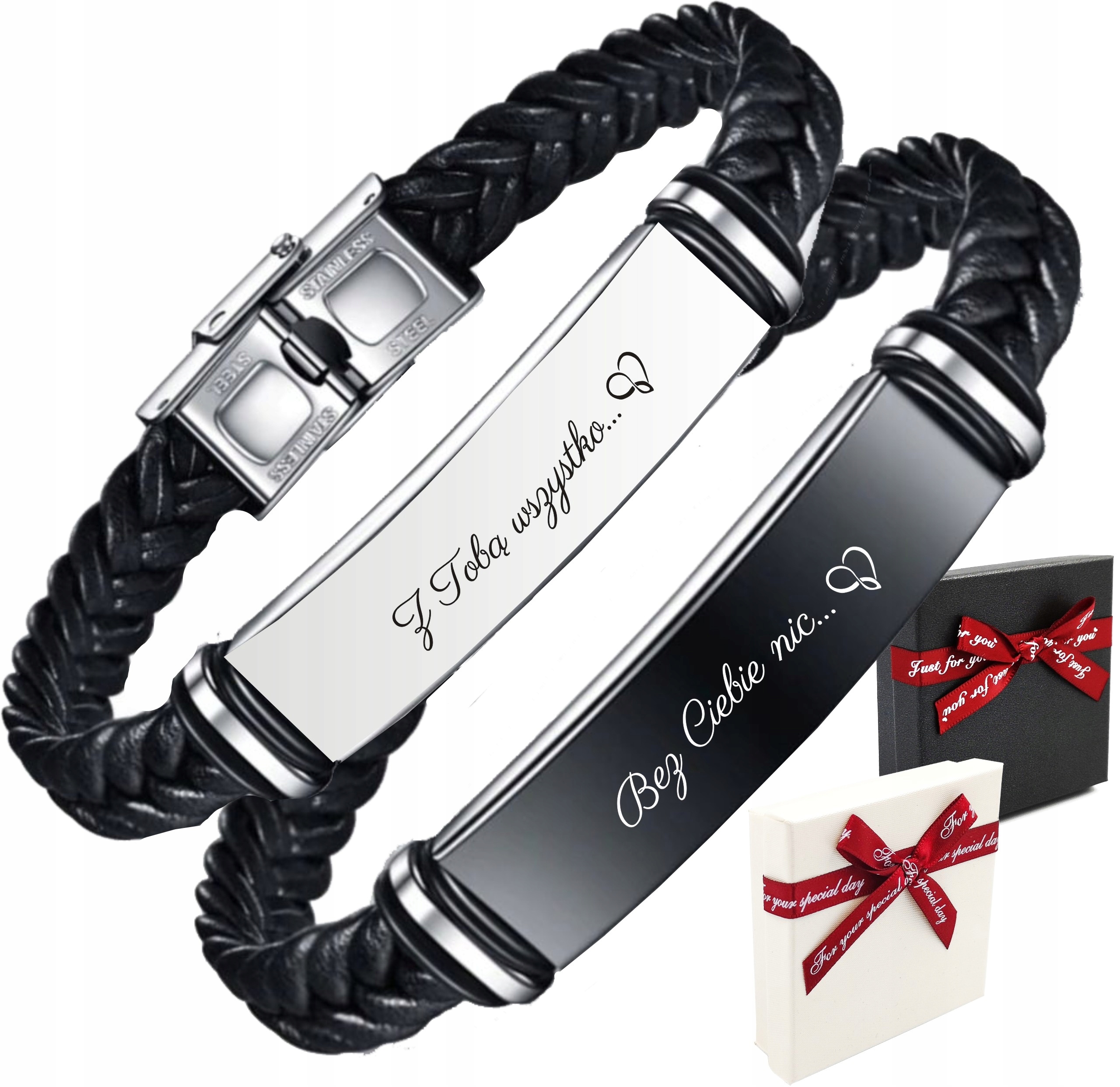 Náramky pro Pár Zamilovaných s gravírováním ocel