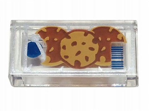 

Lego 3069bpb1078 tile 1x2 nadruk ciastka 1 szt N