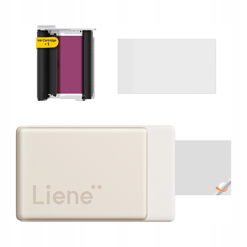 Přenosná tiskárna pro fotografie z telefonu Liene Bluetooth Mini Zlatá papír