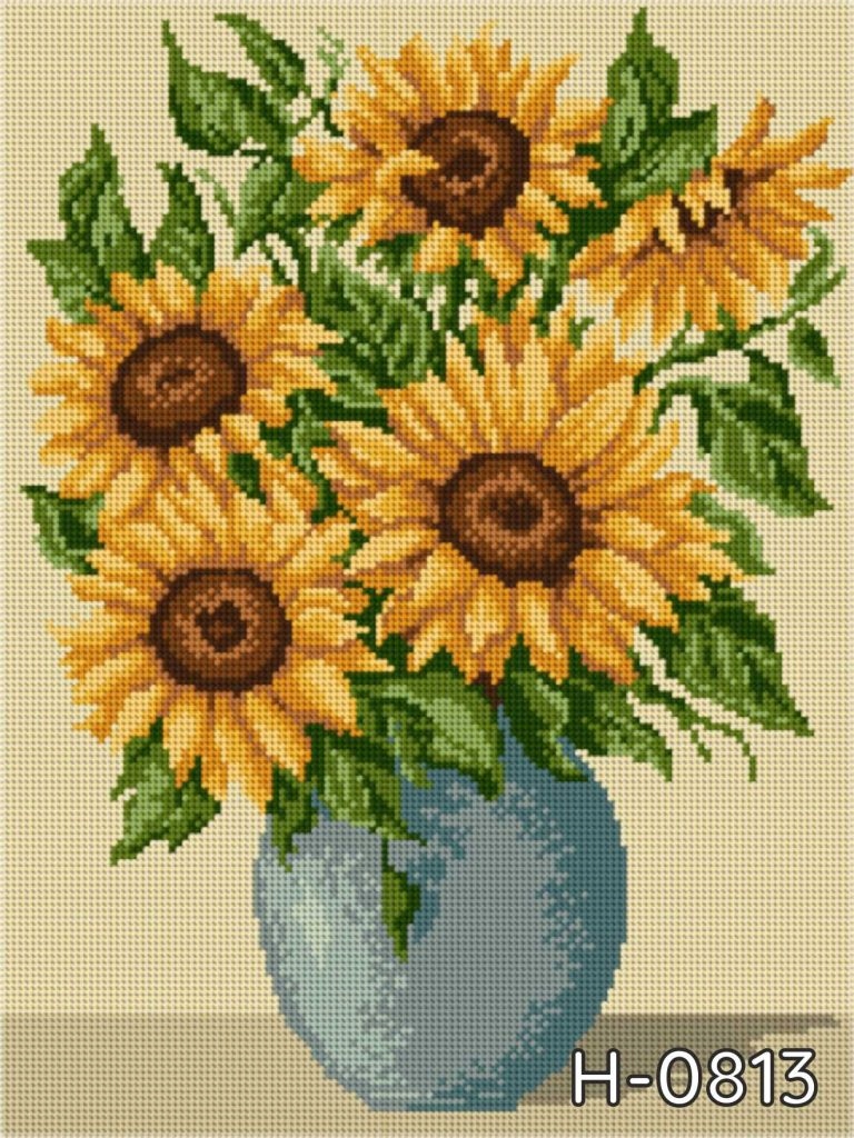 vyšívací sada kanva mulina 30*40cm 8013