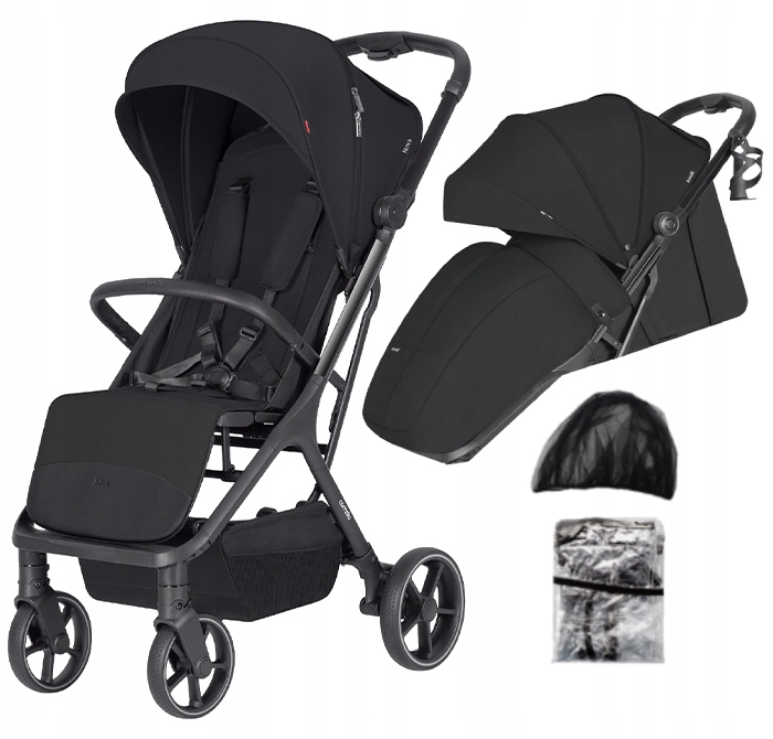 Carrello Lekki Wózek Spacerowy Nova Plus Do 22 Kg Duże Koła Folia