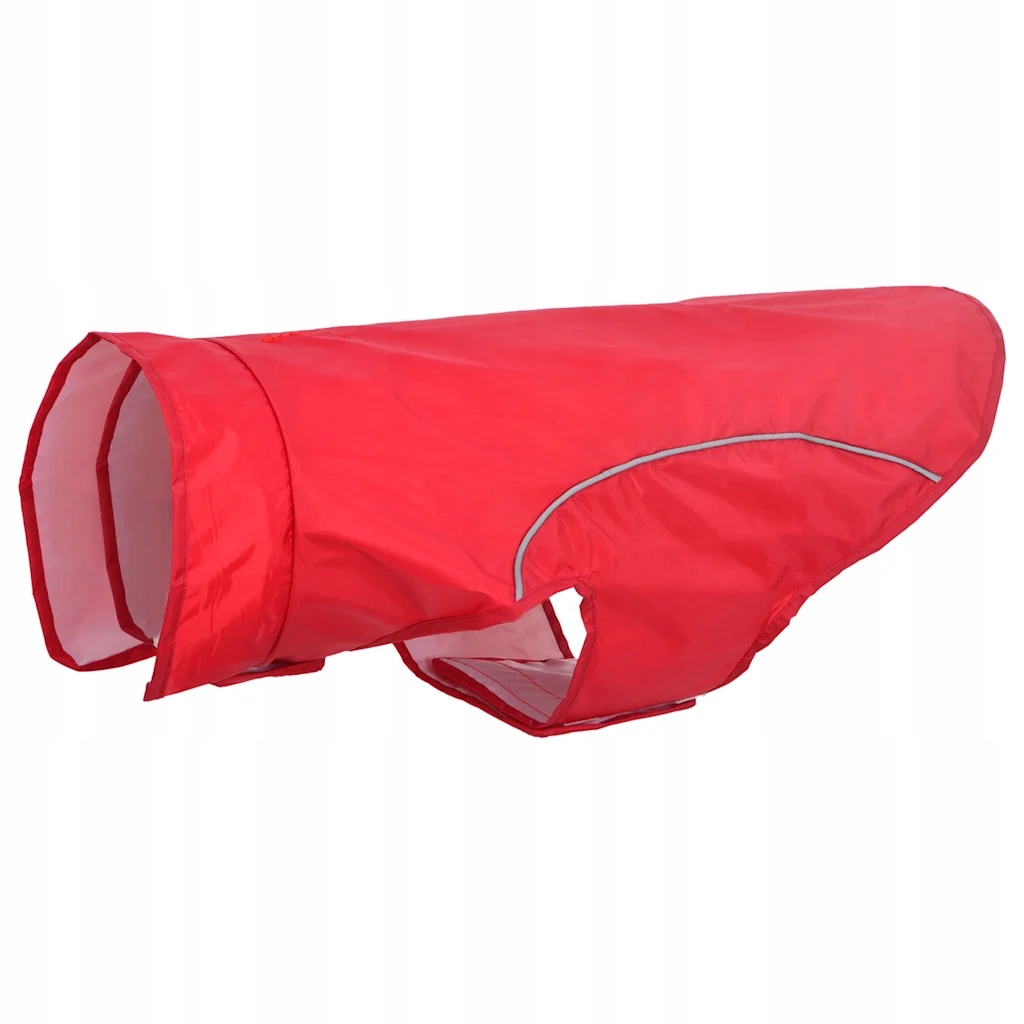 Pláštěnka pro psy s reflexními proužky polyester červená 2XL