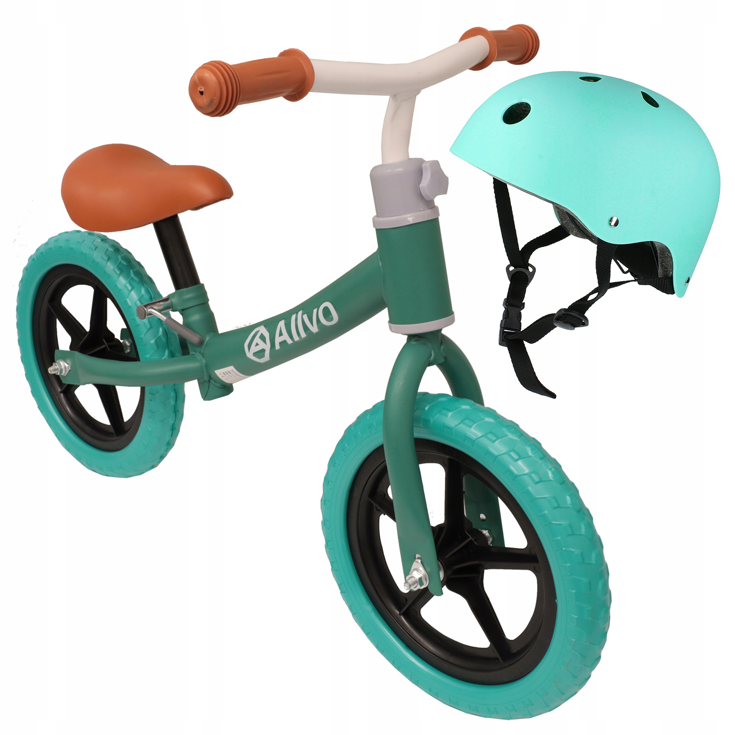 Zestaw 2w1 Rowerek biegowy dla dzieci lekki stabilny koła 12'' kask 48-54