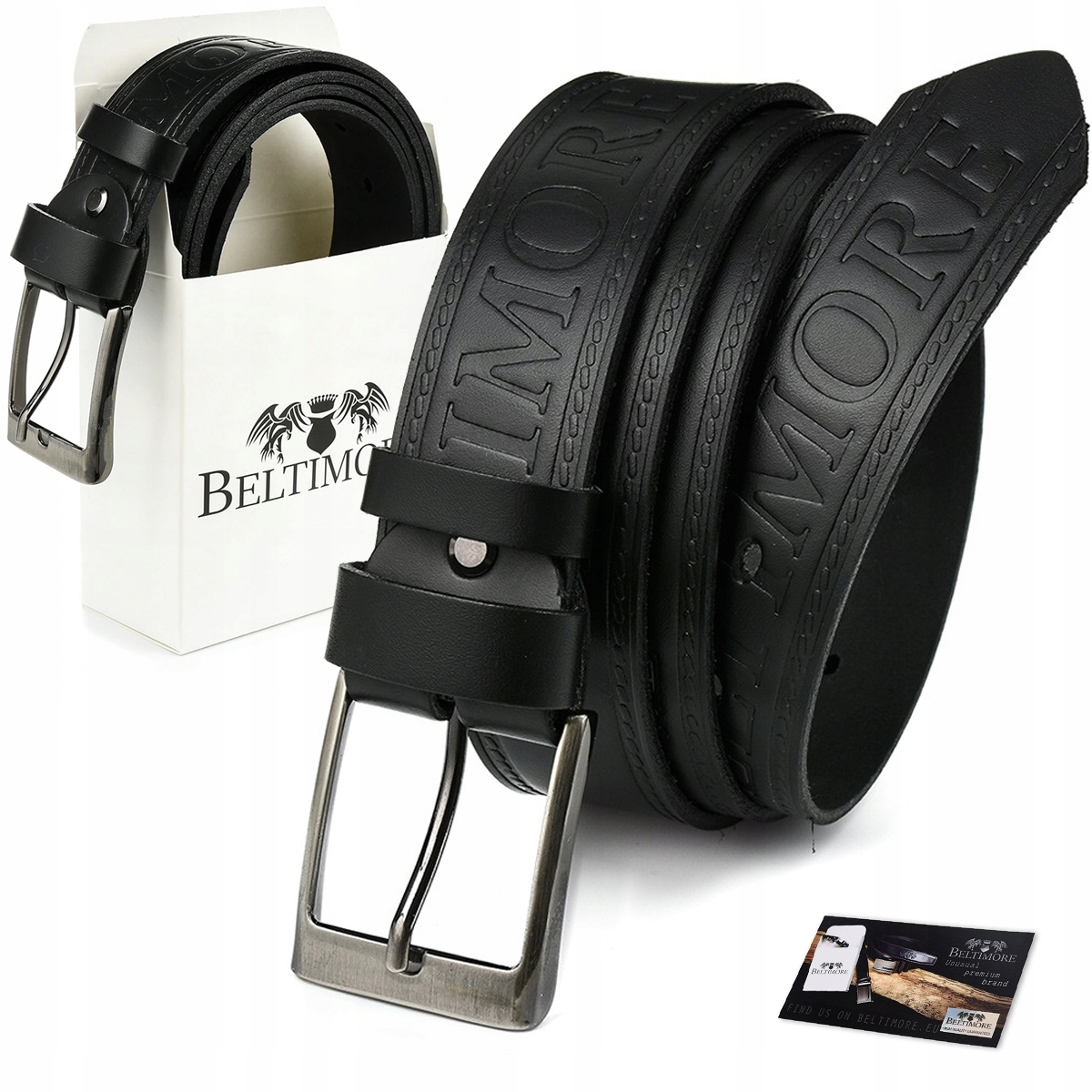 

Beltimore pasek do spodni jeans skórzany pas 130XL