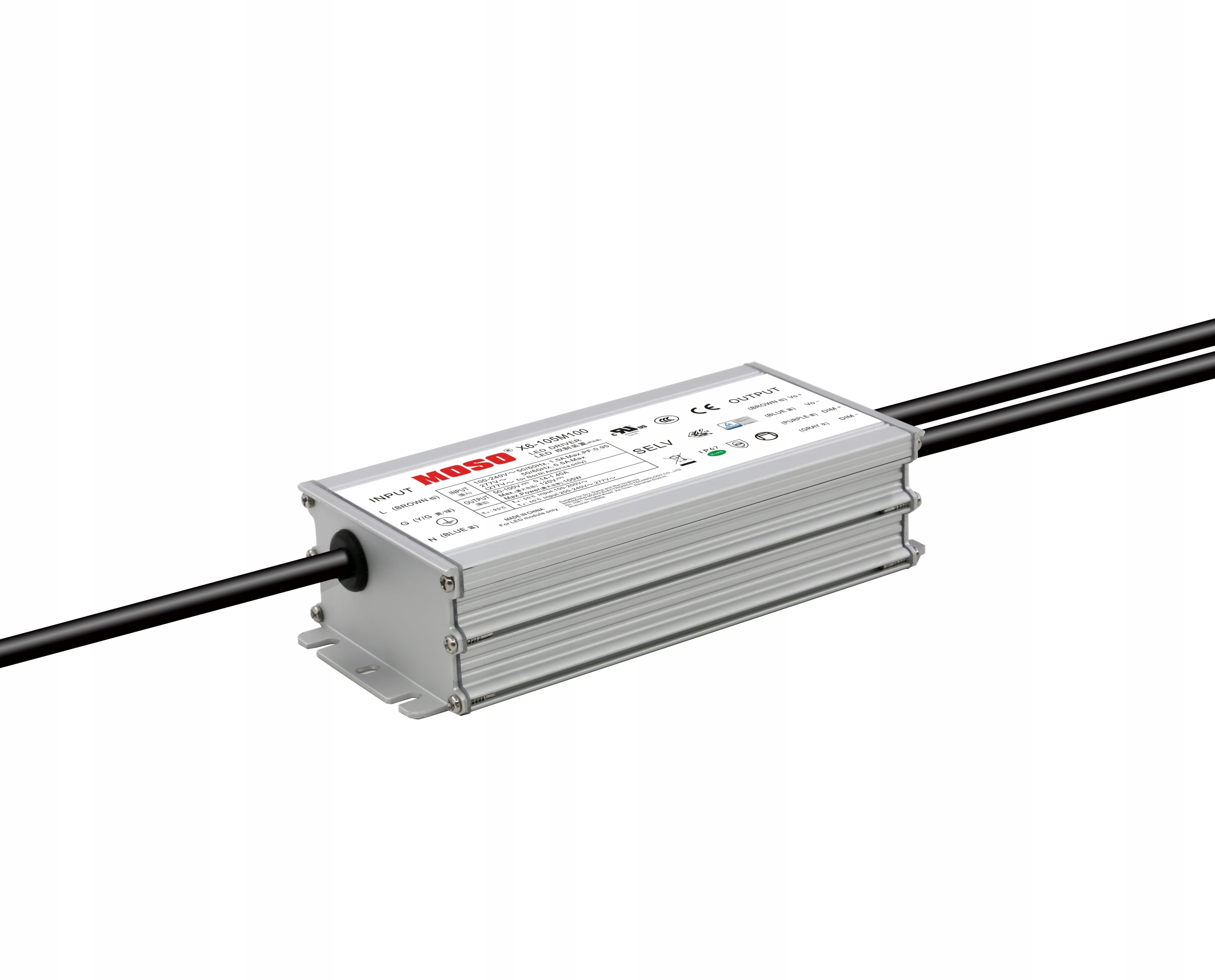 Led zdroj 105 W: 0.35-3.5 A/20-41 V, programovatelný, dimming 0-10 V