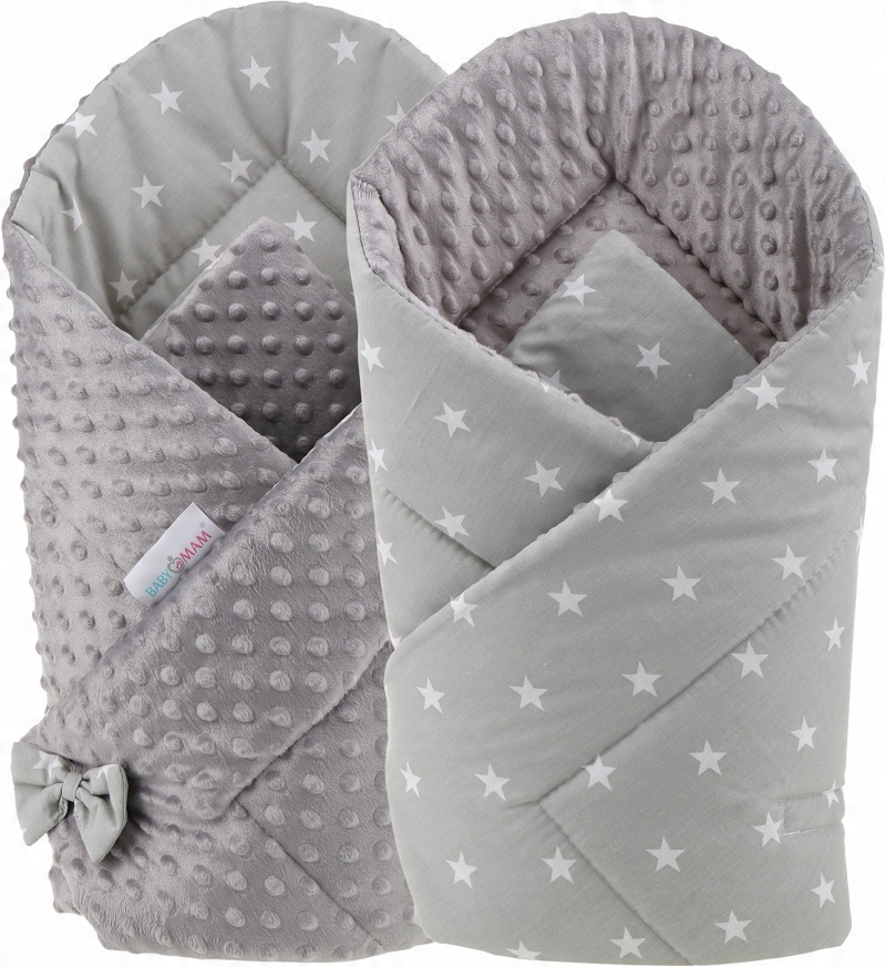 

Babymam Rożek Becik Niemowlęcy Otulacz Minky 80x80