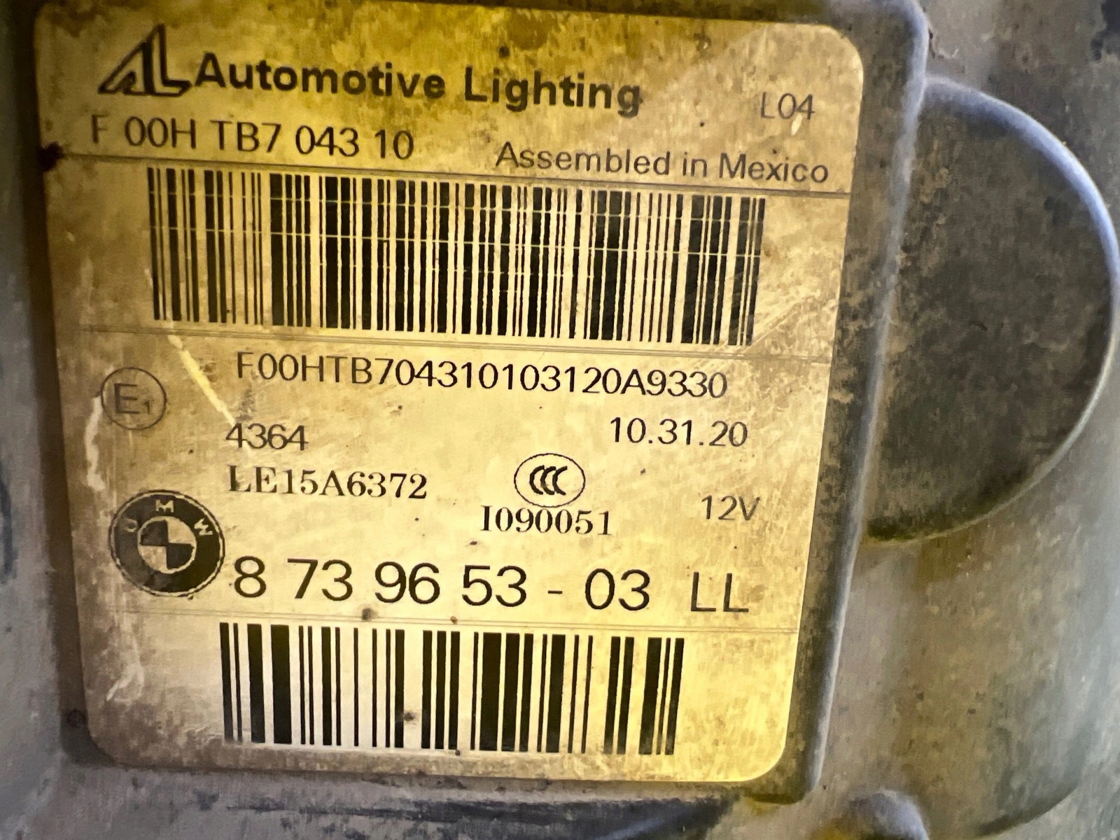 light left BMW X3 X4 G01 G01 2018- Adaptive Led 8739653-03