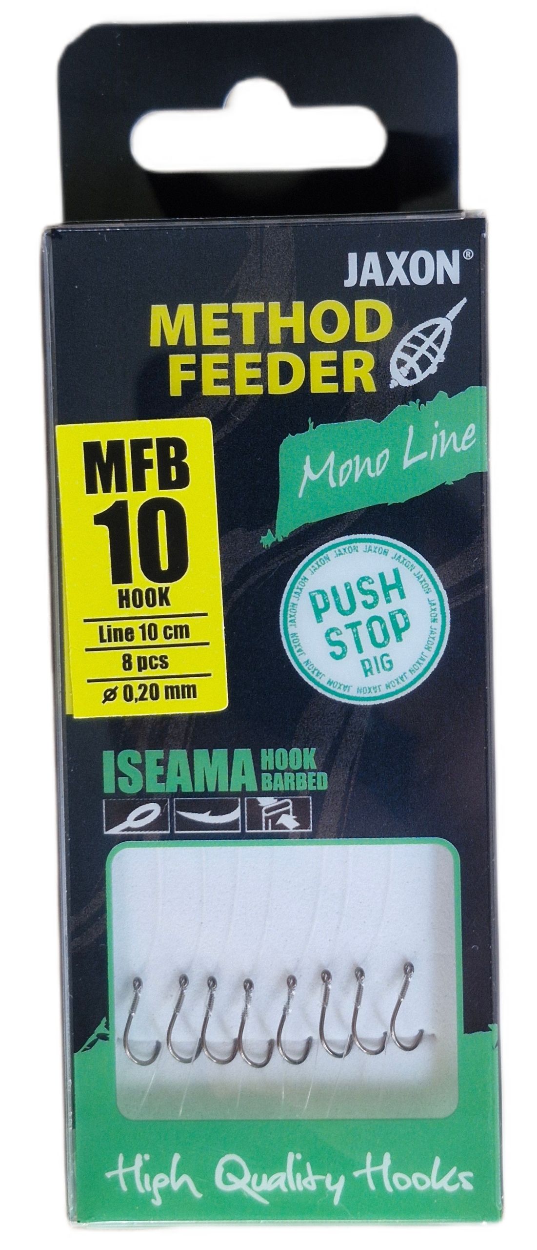 Haczyki Jaxon Przypon do Method Feeder Push Stop10