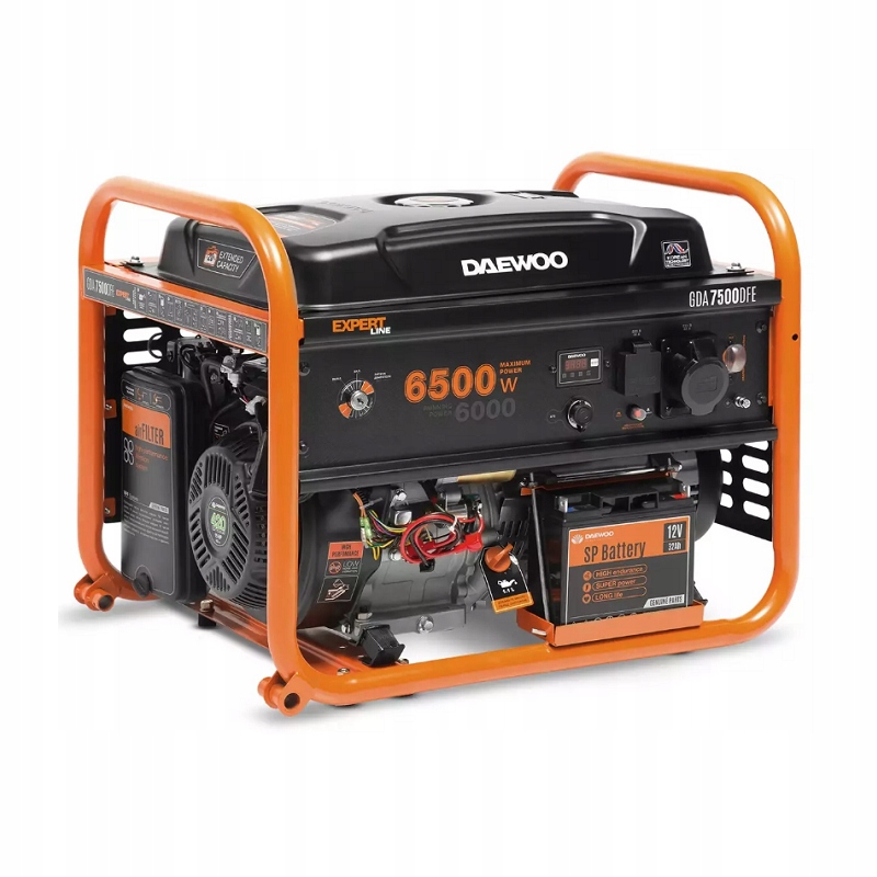 Generator dwupaliwowy Gda 7500DFE – widok ogólny