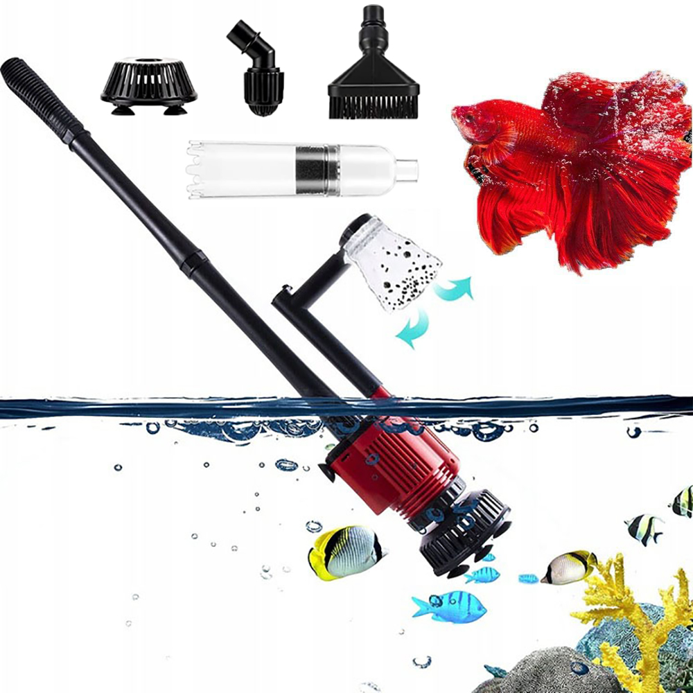 Levně Automatický Odmulčovač Pro Akvárium 6V1 – Čisté Dno