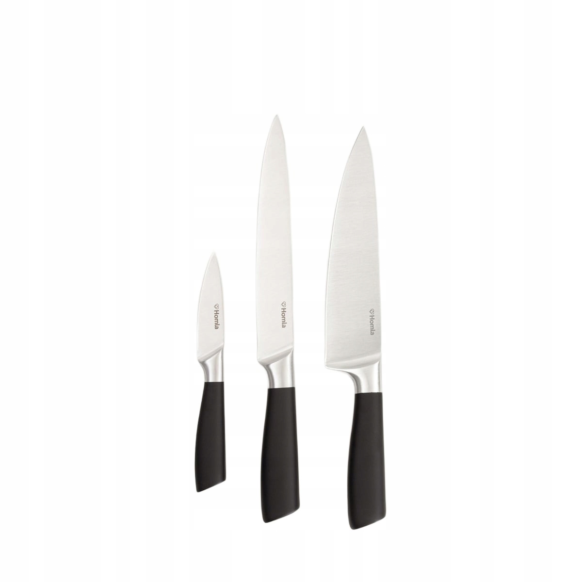 Sada nožů Liba s černou rukojetí 3 ks Homla