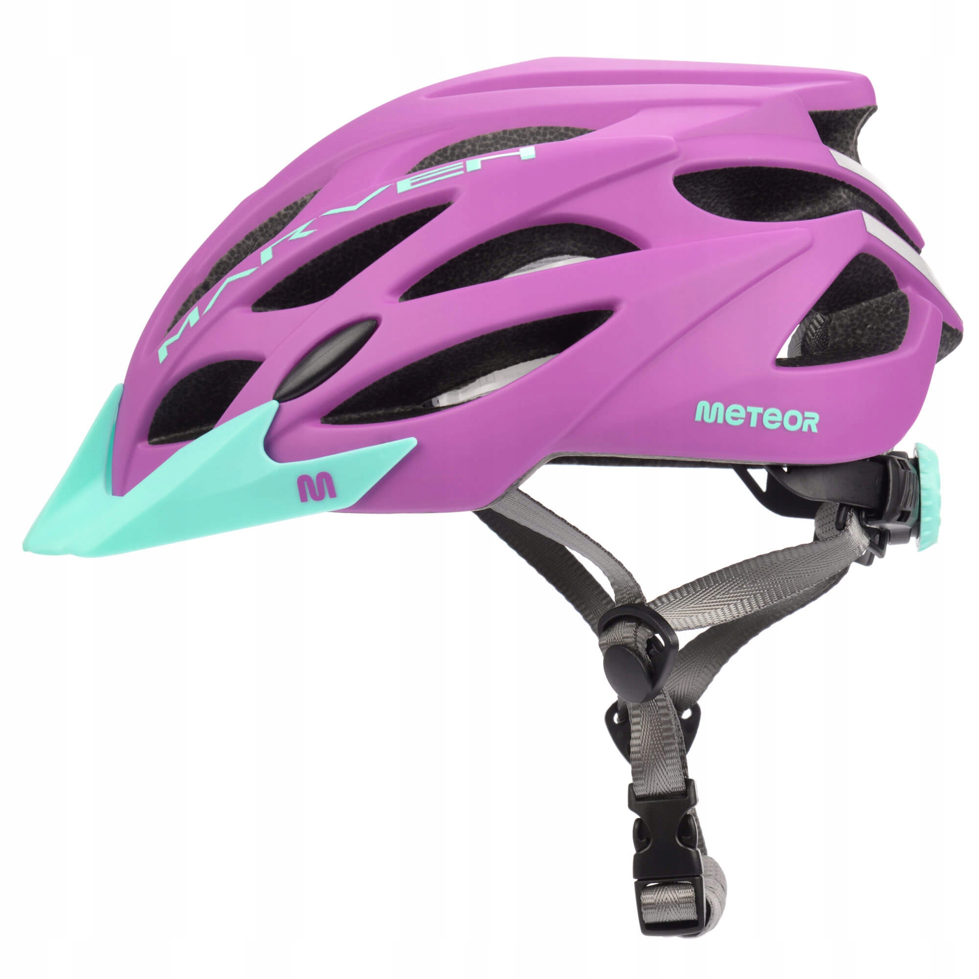 Kask Rowerowy Regulowany Meteor Marven L 58-61cm siatka otwory wentylacyjne