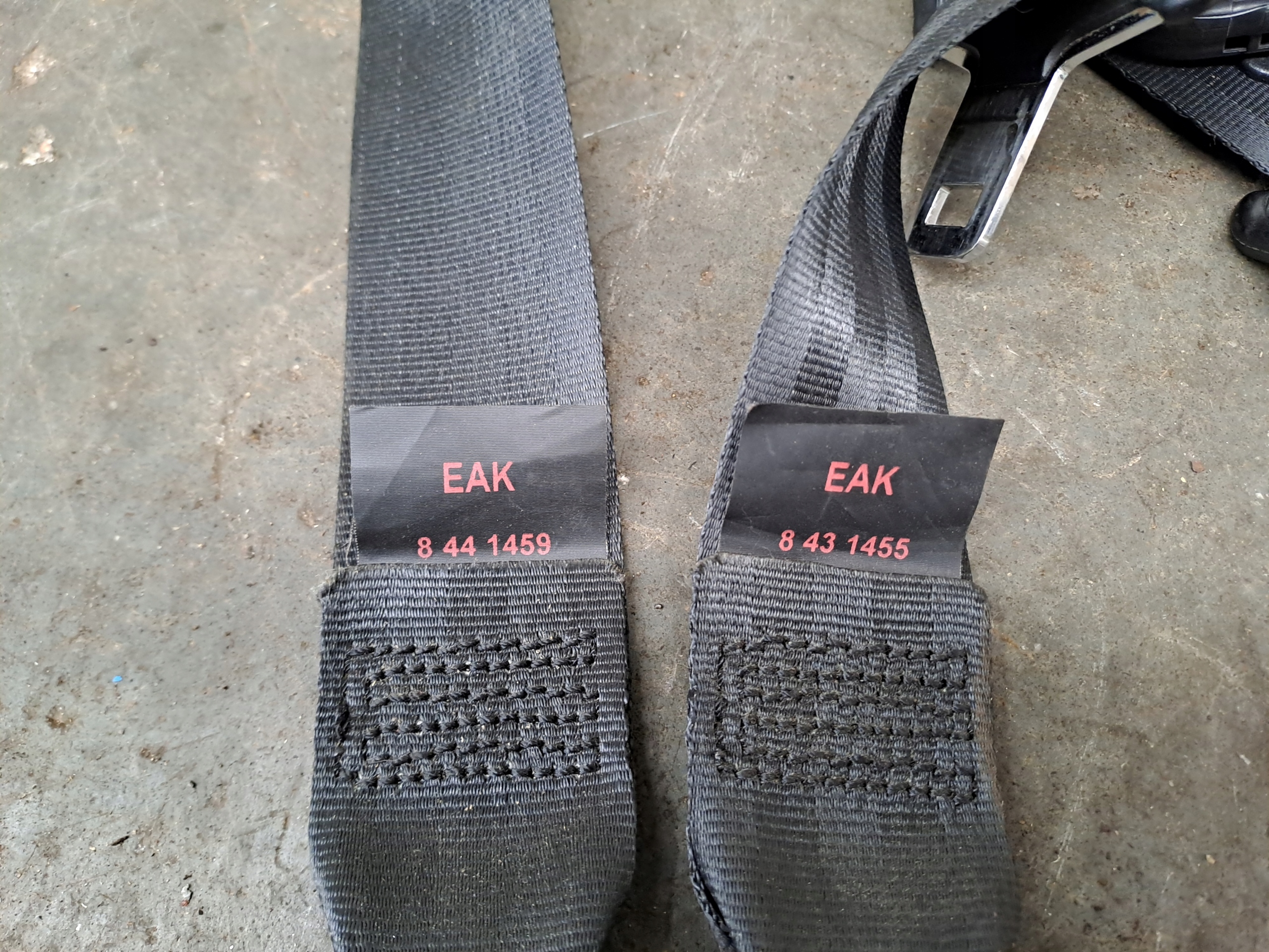 dashboard console sensor tension belts kpl Peugeot 206+
