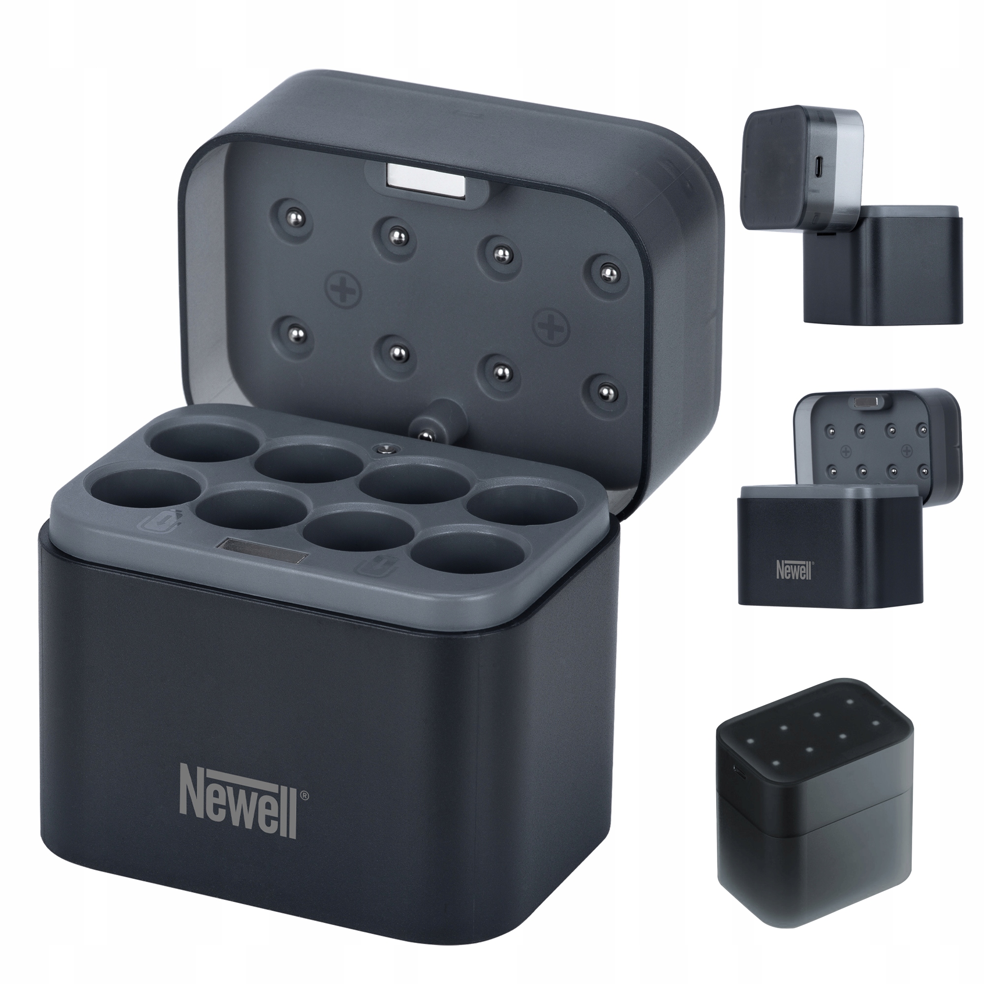 Ładowarka 8-kanałowa Newell do akumulatorów Aa Li-ion/Ni-MH